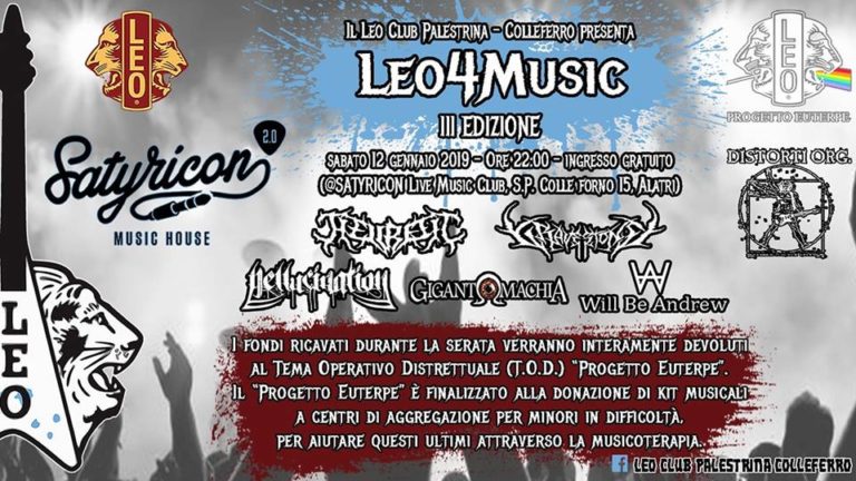 III edizione per il Leo4Music, il festival che unisce musica e beneficenza!